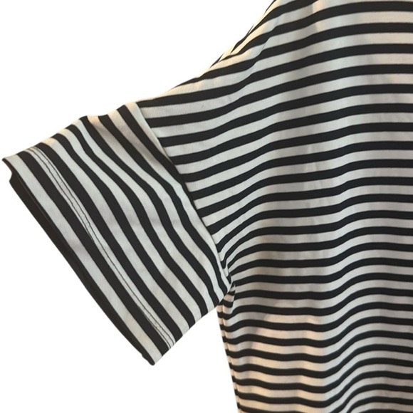 Hatch Maternity Oversized Black and White Striped Tee Shirt Dress size O/S - Picture 4 of 5